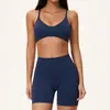 Conjunto de Yoga Transfronterizo Exclusivo Sin Costuras de Cintura Alta Levanta Glúteos Control de Abdomen Ropa de Fitness Conjunto Deportivo para Correr al Aire Libre para Mujer 5112