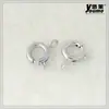 Pulseira de fivela de mola importada banhada a ouro 18K atacado fivela de conexão de prata com contas acessórios de fivela para joias diy