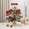 Nova Mini Árvore de Natal Decorações de Natal para Casa Layout de Mesa de Sala de Estar Estilo Ins Enfeites Pequenos DIY