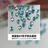 Pedras de Strass Imitação K9 12 Cores Nail Art Strass de Fundo Pontiagudo 33 Facetas Super Brilho 1,5-5mm Strass Redondos Coloridos Strass de Preenchimento Cristal