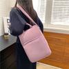 Design de Alto Padrão Transfronteiriço Outono 2026 Nova Bolsa de Mão Texturizada Cor Sólida Simples Elegante Bolsa de Ombro Casual para Laptop