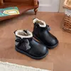 Botas de Encaje Dulces de Cuero para Niñas 2026 Otoño/Invierno Nuevo Estilo Niña Pequeña Elegante Moño Lindas Botas Cortas Botas Martin
