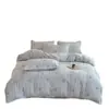 Juego de Cama de Cuatro Piezas de Terciopelo de Leche Tallado de Invierno Sábana de Cama Gruesa Cálida de Terciopelo Coral Funda de Edredón Sábana Ajustada Ropa de Cama de Cuatro Piezas