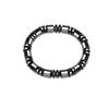 Pulseira de pedra da vesícula negra transfronteiriça pulseira magnética de ímã pulseira elástica simples de contas pulseira de contas pretas joias de terapia magnética atacado