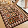 Alfombra Absorbente para Baño Estilo Nuevo Hecha de Hilo de Lana, Tierra de Diatomeas Antideslizante Resistente al Desgaste y a la Suciedad Felpudo para Entrada de Baño