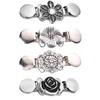 Amazon Juego de 4 piezas clip vintage para cárdigan clip para cuello de suéter clip para chal con patrón floral vintage clip para chal de vestido