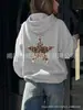 Sudadera con capucha de estilo americano, peso pesado, estampado de leopardo, moda urbana, estampado de estrellas, forro polar, holgada, nueva, sudadera con capucha, top de moda para otoño e invierno