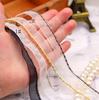 Punto directo de fábrica Cinta de 1.2cm Cadena de cobre Cinta de encaje Ropa Ropa Borde Accesorios para el cabello Material DIY