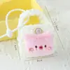 Nuevo Monedero Tejido de Peluche de Dibujos Animados, Bolsa Portátil para Guardar Cables de Auriculares, Bolsa de Almacenamiento de Accesorios Lindos para Niñas