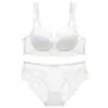 Lingerie sexy estilo francês, coleção de verão, projetada para fazer seios grandes parecerem menores e prevenir a flacidez, conjunto de sutiã de renda fino e delicado para mulheres