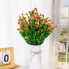Amazon Cross-border 7 Eucalipto Camélia Rosa Plástico Falso Eucalipto Flor Artificial Centáurea Exterior