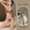 Lencería Sexy, Estampado de Leopardo, Cómodo, Puro Deseo, Ropa Interior con Tirante Halter, Pijamas, Traje de Mujer, Ropa Interior Sexy, Coqueteo