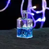 Botella Pequeña Cuadrada de Acrílico Reloj de Arena Líquido Aceite Gota Velero Botella de Deriva Decoración de Escritorio para el Hogar Pequeños Adornos Regalos para Niños