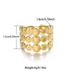 Anillos Abiertos Geométricos Creativos de Acero Inoxidable Transfronterizos Europeos y Americanos, Diseño de Nicho, Joyería de Mano Exquisita de Alta Gama al por Mayor