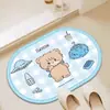 Alfombrilla de Piso de Barro de Diatomeas de Dibujos Animados Mikko para Entrada de Baño, Alfombrilla de Baño Absorbente de Agua y de Secado Rápido, Alfombrilla Antideslizante para el Hogar al por Mayor
