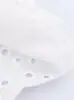 Moda Casual de Verano 2026 Estilo Europeo y Americano para Mujer Sin Mangas Versátil Bordado Hueco Camisa Chaleco Blanco
