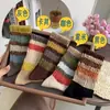 Meias femininas da moda populares para o início do outono, novas meias empilhadas de cano médio, estilo coreano, meias femininas estilosas de cintura alta, meias da moda de comprimento médio