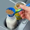Cuchara Deslizante Creativa Nueva Cuchara Medidora Multifuncional Embudo Tipo Antiderrames Boquilla de Descarga Cuchara Deslizante para Polvo de Proteína Café Leche en Polvo