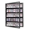 Porta-retrato com moldura para coleção de cards de futebol e basquete de estrelas transfronteiriças, porta-cartões multi-slots Pokemon, porta-luvas de armazenamento, expositor, atacado
