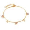 [Oferta Especial con Envío Gratis] Pulsera de Moda Personalizada Estilo Ol para el Trabajo Diseño de Acero Inoxidable Pulsera de Mariposa con Diamantes para Mujer