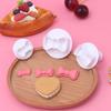 Conjunto de Ferramentas para Decoração de Bolo Fondant Molde de Mola de Laço 3 Peças Laço de Fita Plástico Fofo Fornecimento Direto do Fabricante