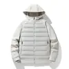 Chaqueta de Plumón Popular para Transmisión en Vivo, Empalmada, Transfronteriza, Cálida, Holgada, Versátil, Casual, Se Puede Abrir Dos Veces