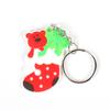Llavero navideño de PVC con colgante de árbol de Navidad, Papá Noel, muñeco de nieve, regalo pequeño creativo, venta al por mayor en stock