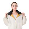 Chaqueta de Plumas de Invierno Anti-suciedad Cuello Falso Versátil Unisex Chaqueta Cálida Cubierta de Cuello Limpieza Extraíble Cuello