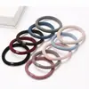 Elástico de Cabelo Básico Grande Estilo Coreano Espesso Simples Alta Elasticidade Amarrador de Cabelo Faixa de Cabeça de Malha de Nylon com Contas