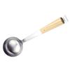 Conjunto de Utensílios de Cozinha aço inoxidável coador de areia colher de sopa pá densa pá de fritura cabo de madeira de acácia conjunto de utensílios de cozinha