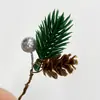 Decoración Navideña Agujas de Pino Árbol de Navidad Artificial Colgante de Piña Caja de Regalo para Empaquetar DIY Accesorios de Decoración Agujas de Pino Navideñas