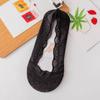 Calcetines náuticos de encaje con ondas de agua para mujer, de boca baja, de color liso, finos, de silicona, antideslizantes, transpirables, sin talón, invisibles, de verano