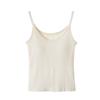 Baishiwang chaleco de tirantes de color sólido con almohadilla en el pecho Otoño Nuevo estilo coreano ropa exterior top sin mangas para mujer