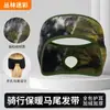 Faixa de inverno MAKINO FOX, forrada com fleece espesso, à prova de vento e protetora de orelhas, adequada para mulheres, permite rabos de cavalo e fornece calor no inverno