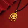 Oro arena de Vietnam Candado de seguridad Ley Antigua Colgante Campana Xiangyun Candado Ruyi Xiangyun Collar ajustable joyería al por mayor