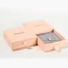 Caixas de Embalagem para Joias de Alta Qualidade e Esteticamente Agradáveis, Personalizadas de Fábrica com Logo Personalizado e Caixas de Papel para Embalagem de Armazenamento de Joias com Esponja