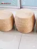 Cojín de Asiento Tejido de Paja para Casa Banco para Zapatos Cojín de Asiento Tatami Futón Sala de Estar Hotel Taburete Bajo Taburete de Sofá Taburete Bordado Disponible