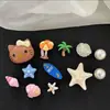 Tamancos Estrela do Mar Azul Concha Acessórios DIY Flor de Sapato Estéreo de Alta Qualidade Fivela de Sapato Decoração Removível