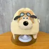 Sombrero Infantil de Perro Avión Otoño e Invierno Cálido Protección para Orejas Sombrero de Punto para Bebé Estilo Coreano Niños y Niñas Sombrero de Lana Pullover