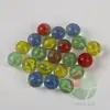 Bolas de Vidro Transparente Flor de Oito Pétalas com Glitter 14/16/19/25mm Bolinhas Redondas para Máquina de Jogo 1.9cm