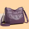 Bolsa feminina casual transfronteiriça novo estilo bolsa de ombro único transversal feminina temperamento simples elegante moderna bolsa para mamãe atacado de fábrica
