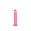Dildo artificial de cristal sem ovo, masturbador macio e realista, dildo feminino com movimento de empurrar, pênis falso, brinquedo sexual