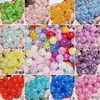 Fabricante Vende Contas de Acrílico Rachado Explosão 6-18mm Contas Soltas Material para Pulseira DIY Infantil Venda por Atacado