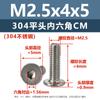 Directo de fábrica acero inoxidable 304 tornillo hexagonal de cabeza plana delgada CM M2M3 perno de cabeza avellanada tornillo de máquina de cabeza plana