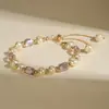 Pulsera Vintage Estilo Francés de Cristal Morado y Perla de Imitación para Mujer, Lujo Ligero de Alta Gama, Diseño de Nicho Ins, Regalo para Mejor Amiga