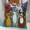 Funda de Almohada Impresionista Artística Cojín Lumbar con Estampado Abstracto de Picasso, Cojín Decorativo para Sofá Estilo Europeo