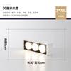 Sala de estar minimalista montada en Ming sin luces principales, luces de cubo, luces Gersan, focos antideslumbrantes, focos LED de techo, downlights de techo