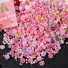 Flores Artificiais de Rosa Mista Abs Não Poroso Pérola de Imitação Contas Soltas Acessórios para Joias DIY Presilhas de Cabelo Feitas à Mão Materiais para Nail Art