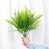 Decoração de Parede de Plantas de Jardim de Floresta Falsa Simulada, Floreira de Varanda, Grama Samambaia Persa, Buquê de Folhas Dente de Ovelha, Decoração de Paisagem em Vaso