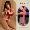 Nova Lingerie Sexy, Fantasia de Natal Sexy de Peça Única, Role-Playing, Traje Uniforme Aberto Quente e Apaixonado, Pode Ser Enviado em Nome de Outros